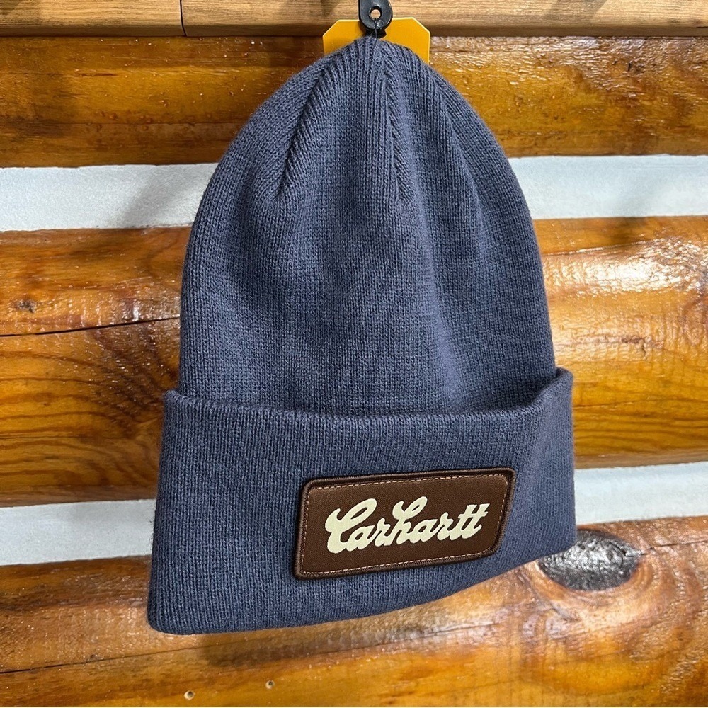 Carhartt Dark Blue Knit Beanie